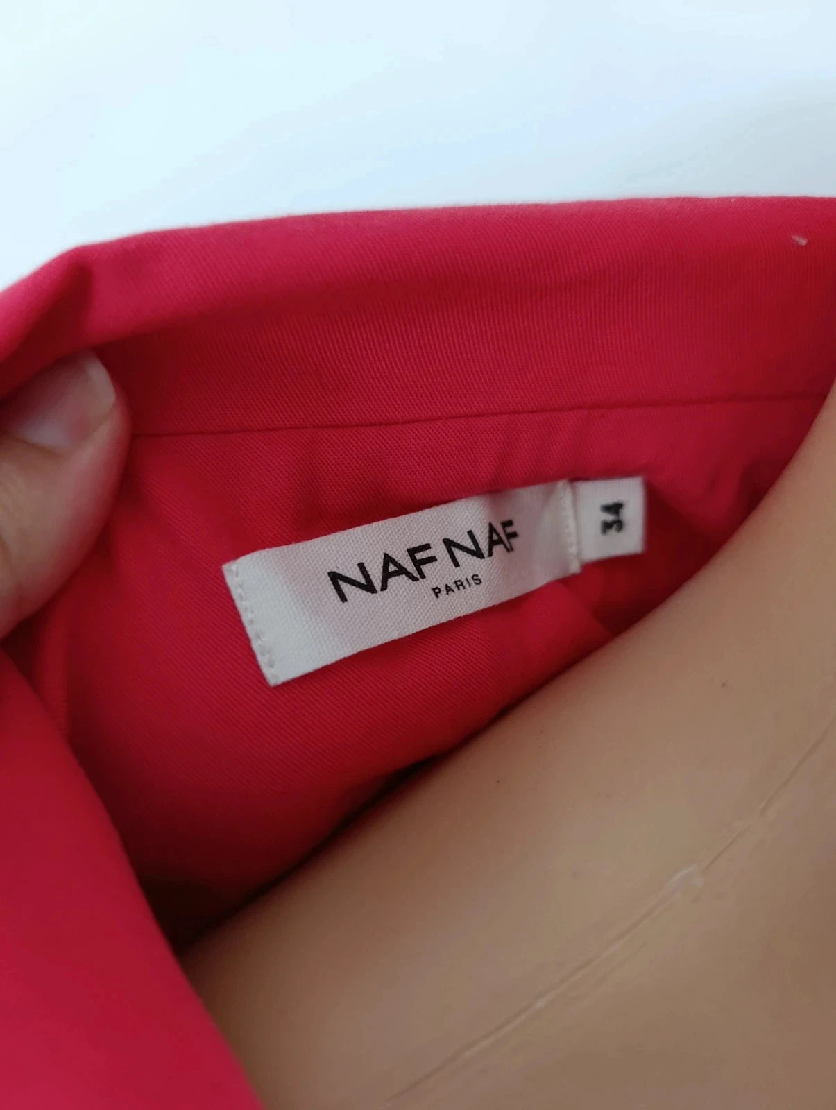 Fuchsia pink Naf Naf blazer T34 XS chic elegant women's tailored jacket – photo 11